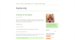 Desktop Screenshot of kayray.org